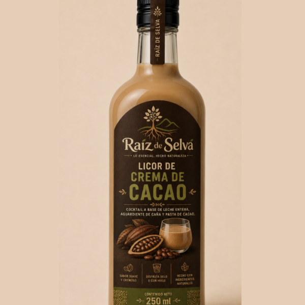 LICOR DE CREMA DE CACAO – 250 ML