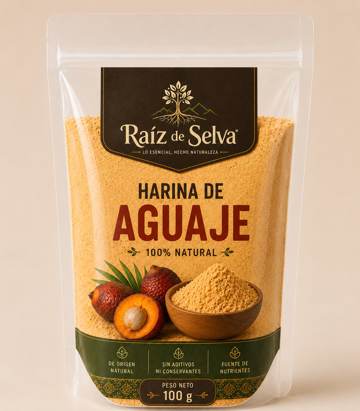 c15 HARINA DE AGUAJE – 100 G - Imagen 1