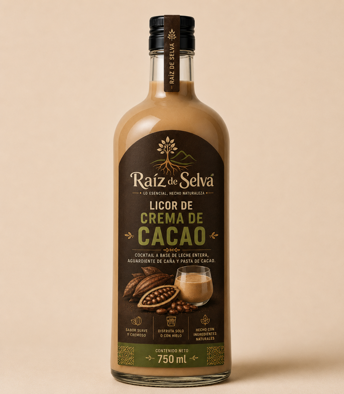 c2 LICOR DE CREMA DE CACAO – 750 ML - Imagen 1