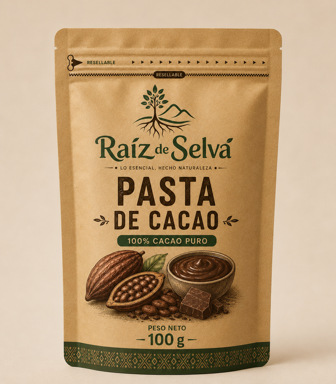 c3 PASTA DE CACAO 100% – 100 G - Imagen 1