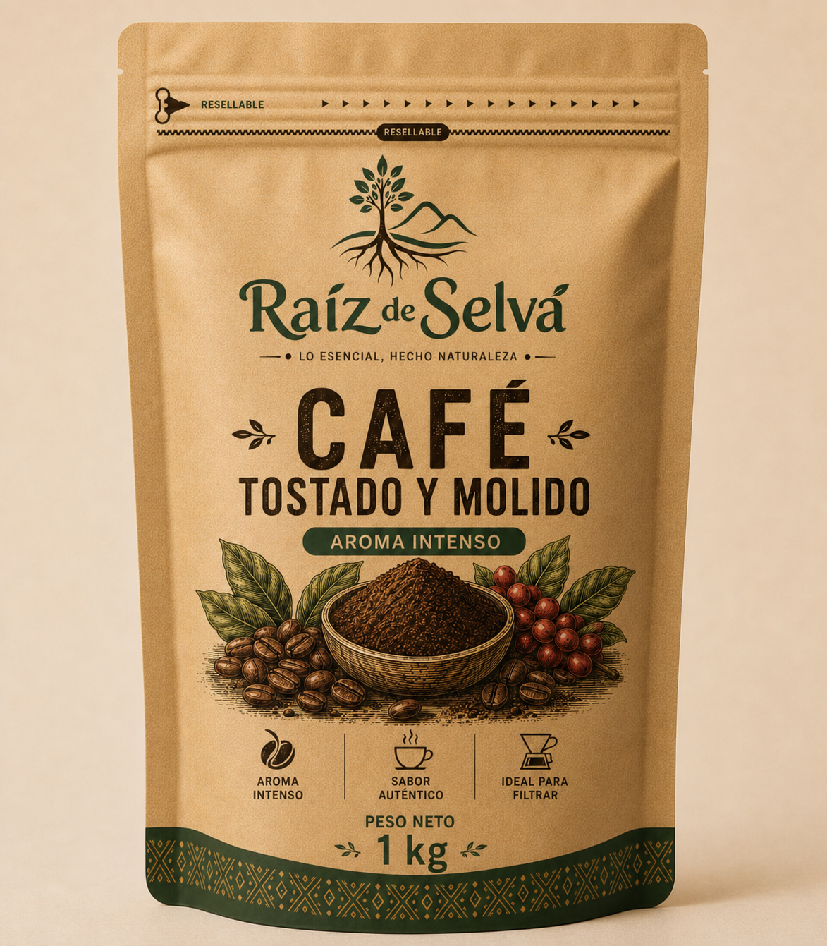 c6 CAFÉ TOSTADO Y MOLIDO – 1 KG - Imagen 1