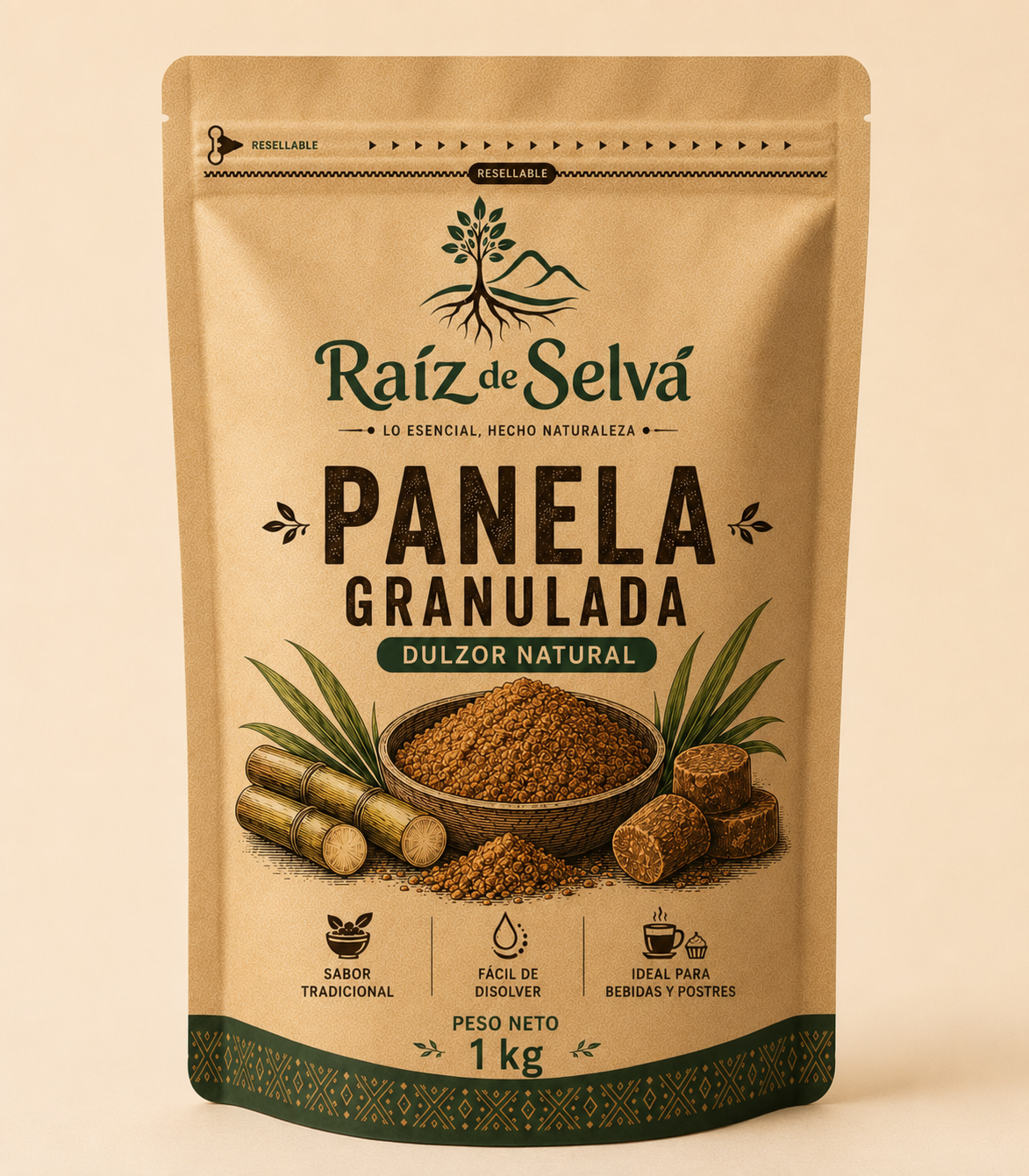 c8 PANELA GRANULADA – 1 KG - Imagen 1